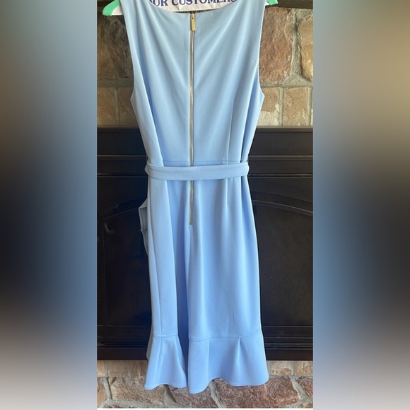 Calvin Klein Blue Halter Sheath Dress for Cocktail - Picture 3 of 7